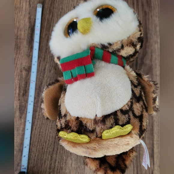Beanie baby boos, Wise the owl with scarf. Bday sept 20 - Picture 2 of 7